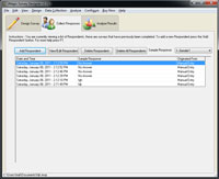 Collect survey responses